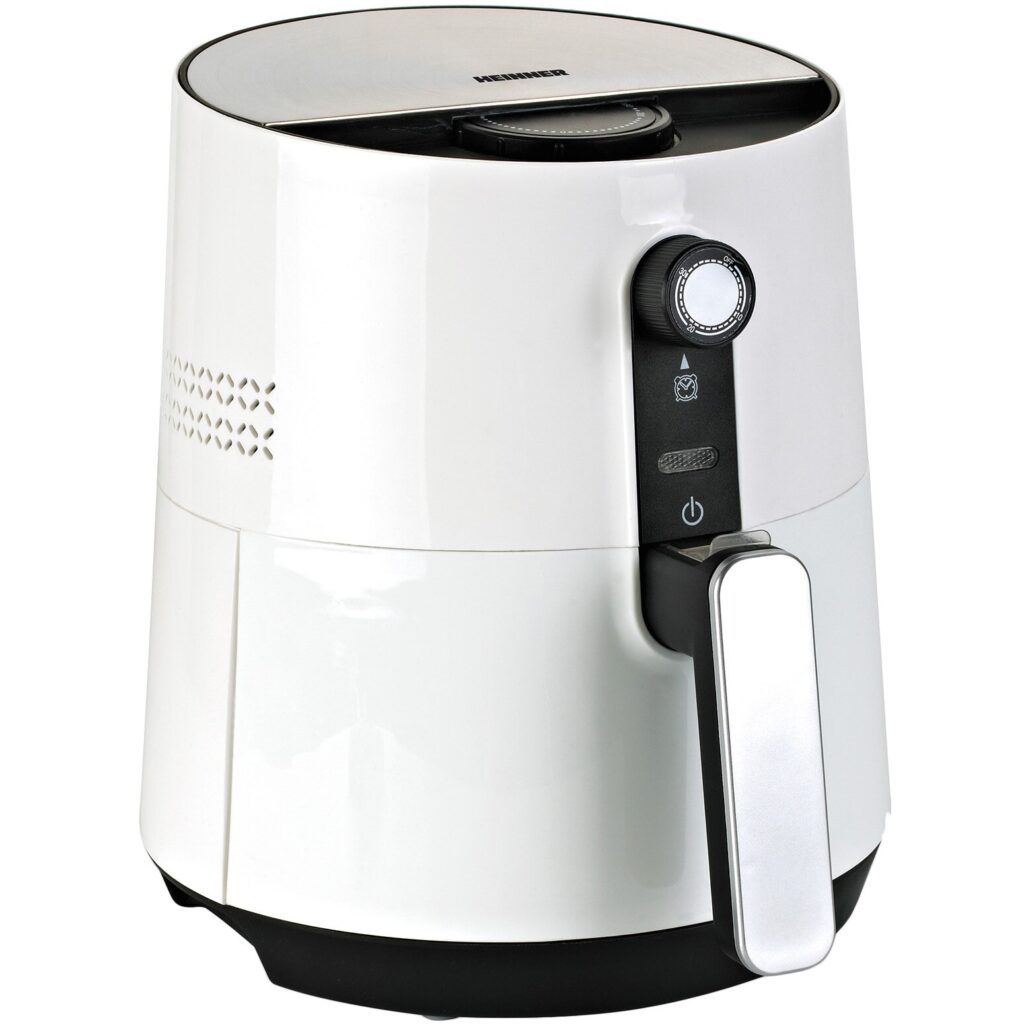 Топ 5 еър фрайъри: Tefal, Xiaomi, Cosori, Philips, Heinner 5 Heinner HAF-1300WH с механичен контрол и 3.6 л капацитет