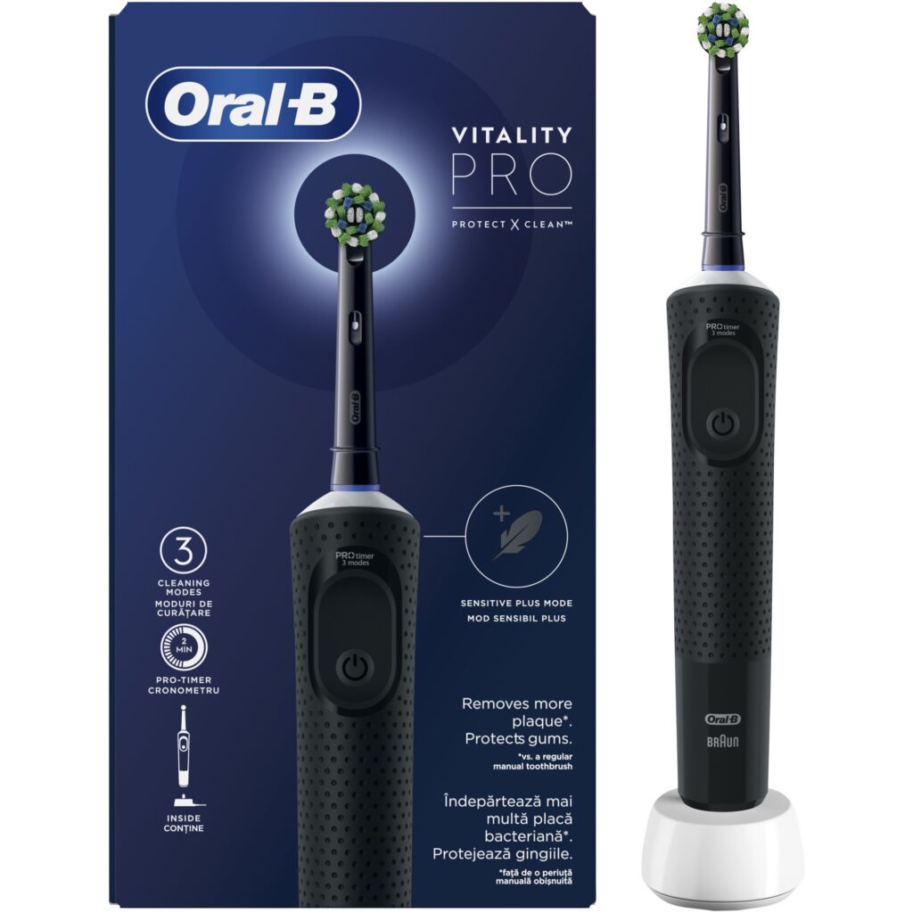 Топ 5 електрически четки за зъби: Oral-B Vitality Pro и iO семейство 1 Oral-B Vitality Pro, 2D почистване