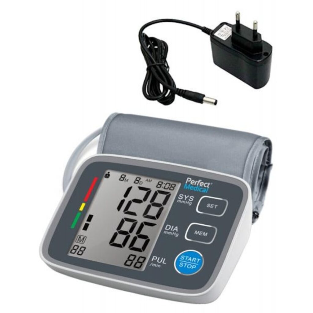 Топ 5 апарати за кръвно налягане: Omron, Veroval, pCare, Perfect Medical 5 Perfect Medical PM-02 с високо прецизен сензор и адаптер