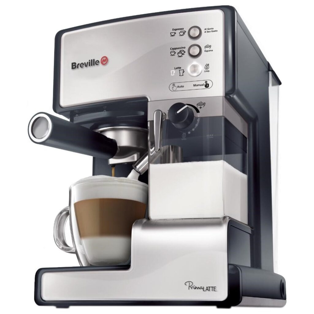 Еспресо машина Breville Prima Latte VCF045X, 15 бара, автоматично капучино и лате