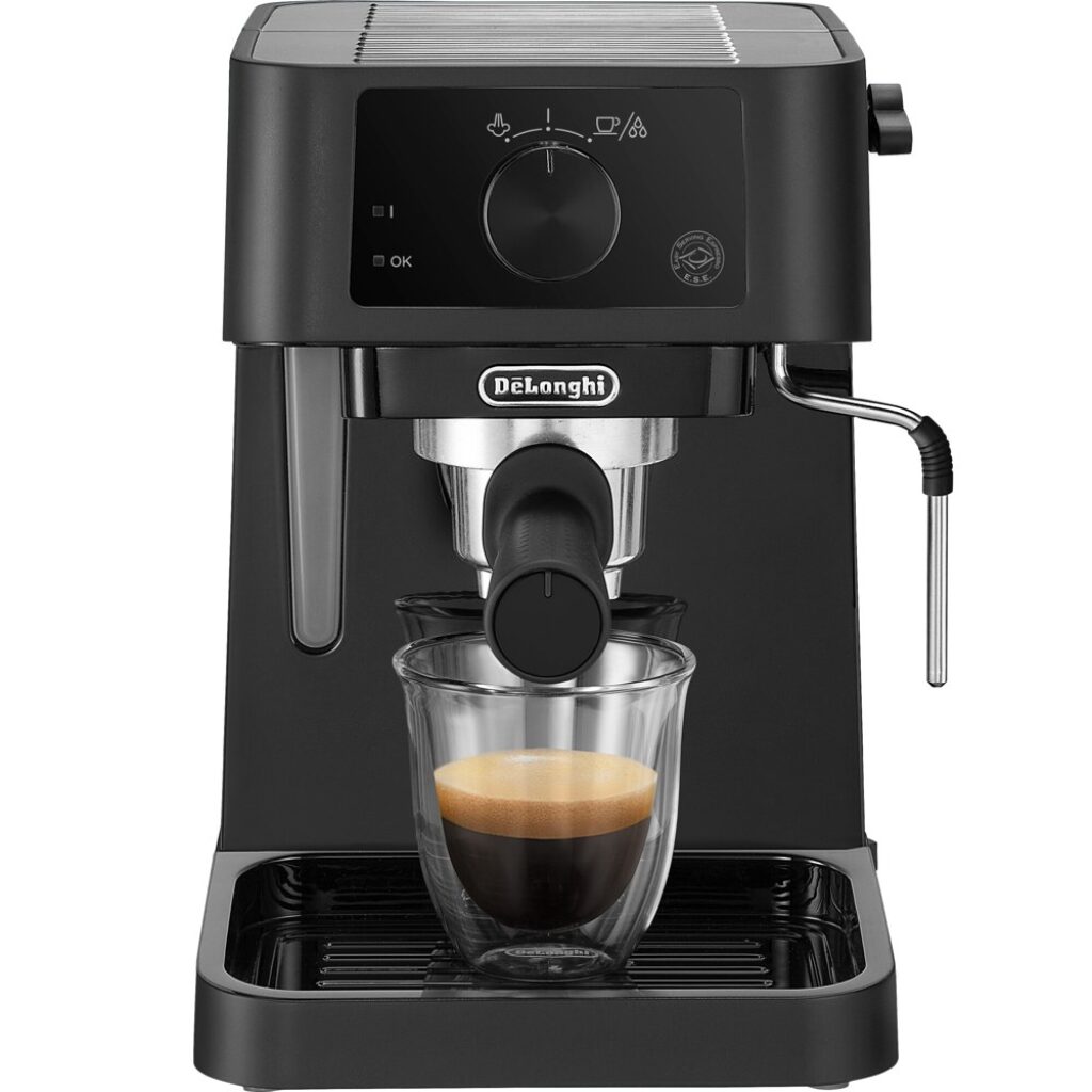Еспресо машина DeLonghi Stilosa EC 235.BK, 15 бара, 1100 W, с тампер