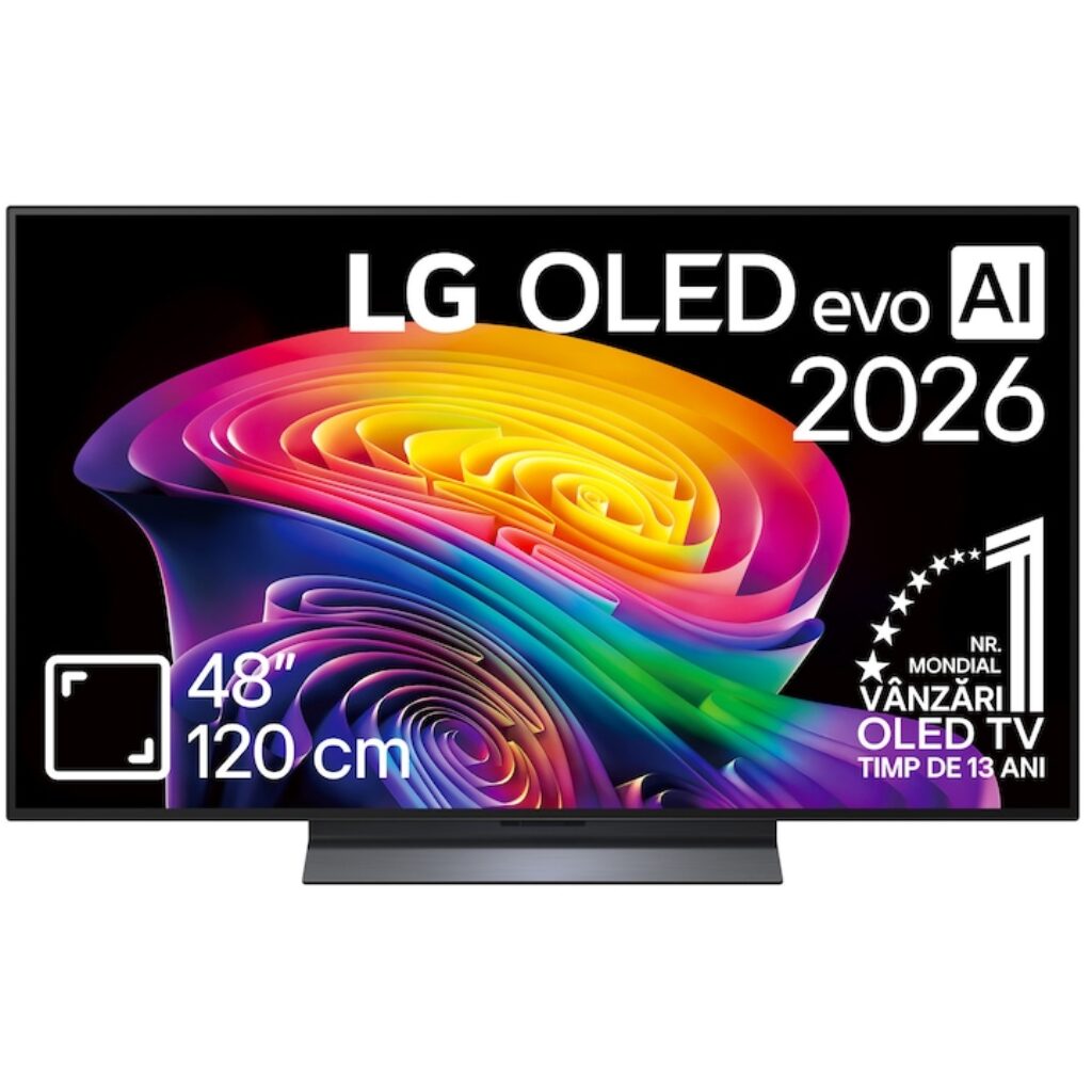LG OLED Evo 48C6ELB, 48"(121 см), Smart, 4k Ultra HD, 165 Hz, Клас E (Модел 2026)