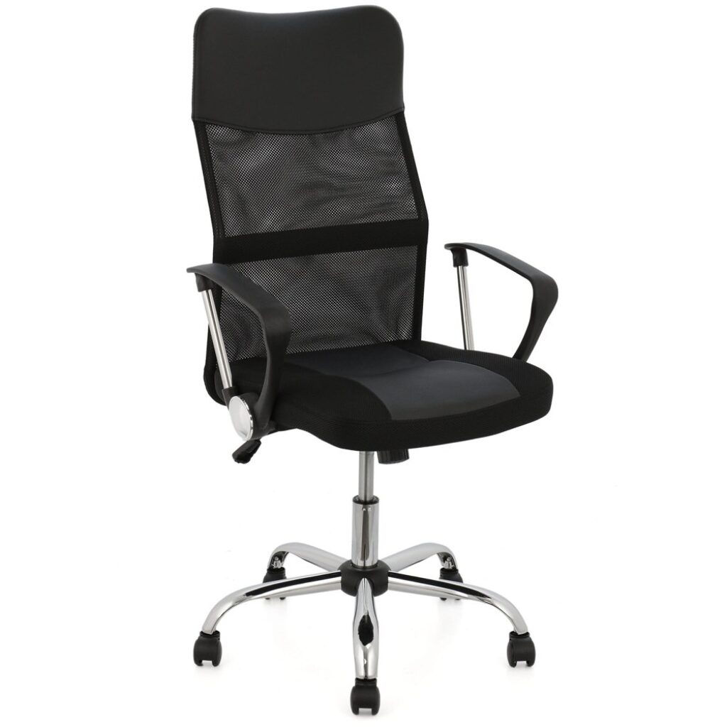 Удобен офис стол: 9 ергономични модела от 27 до 204 € и мнения 5 Офис стол Kring New Fit, мрежа, до 100 кг, черен