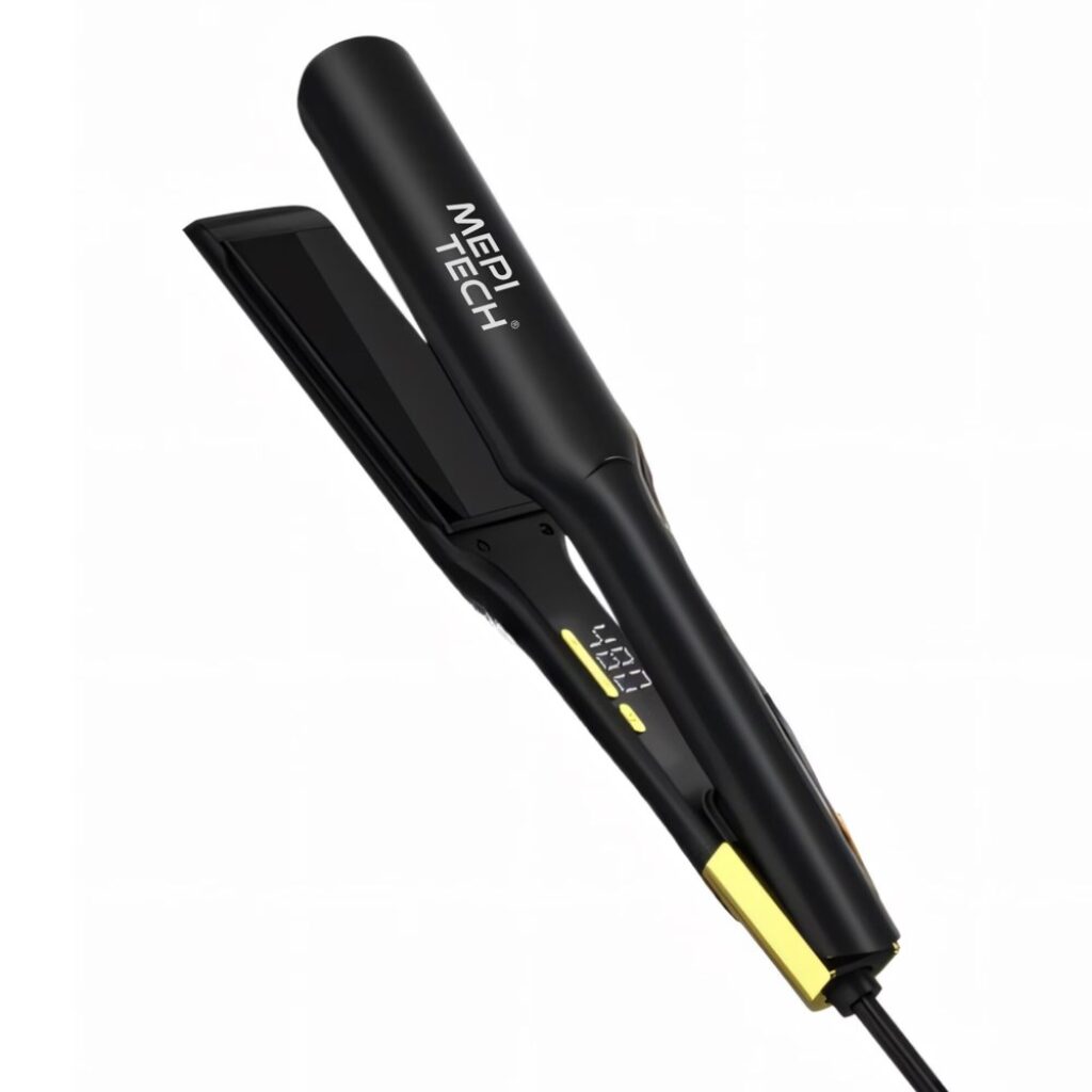 Преса за коса Mepi Tech SW-530, широки плочи, 30 степени, дисплей, въртящ се кабел