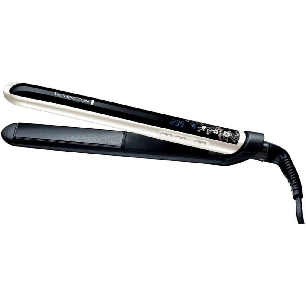 Преса за коса Remington S9500, LCD дисплей, гъвкави плочи, кабел 3 м