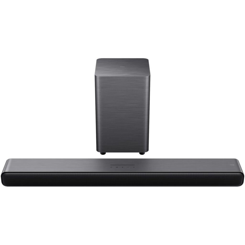 Саундбар TCL S55H, 2.1, 220 W, Dolby Atmos, HDMI eARC, безжичен субуфер