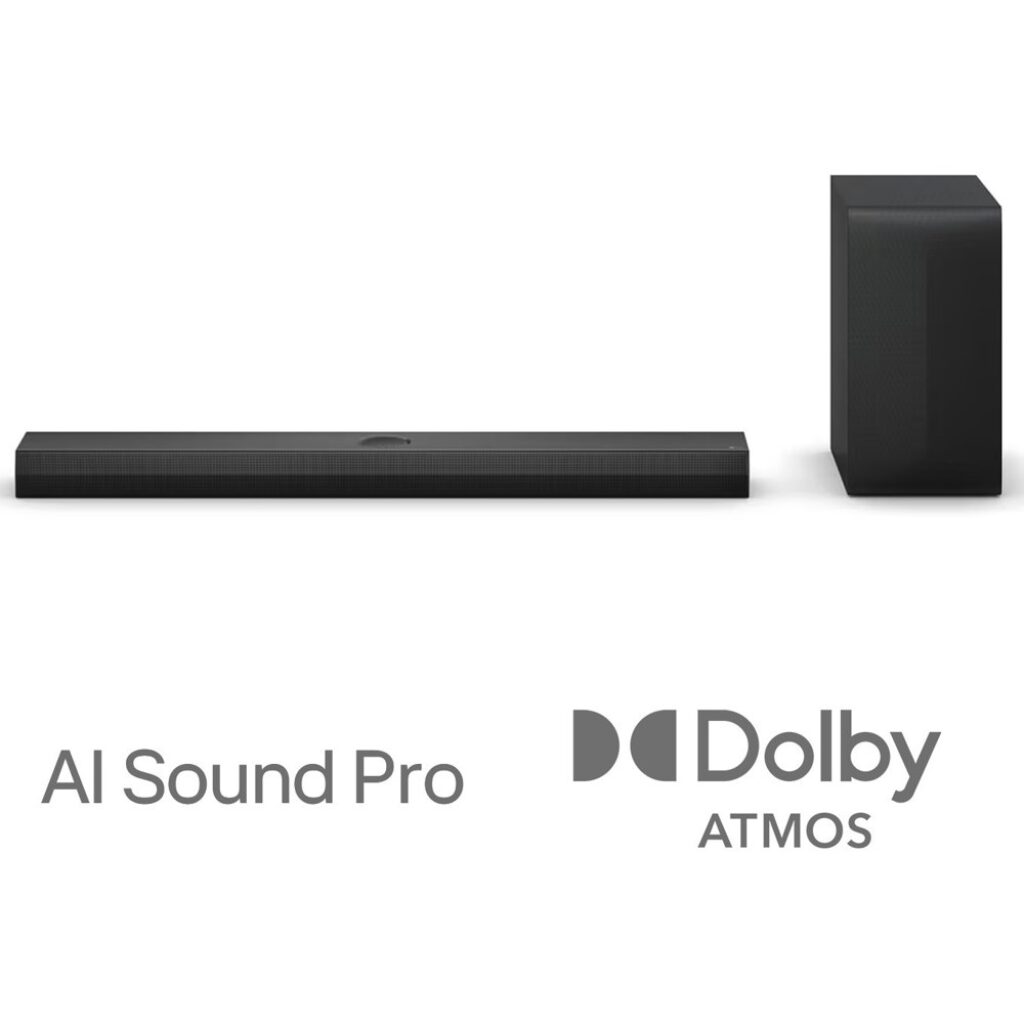 Саундбар LG S70TY, 3.1.1, 400 W, Dolby Atmos, HDMI eARC, безжичен субуфер