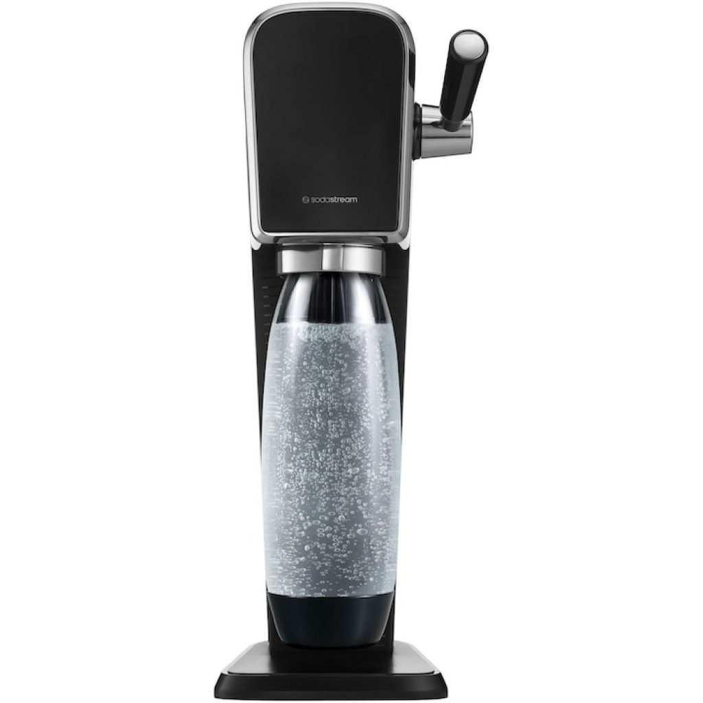 Машина за газирана вода: топ 5 модела SodaStream 3 SodaStream Art (черна): Премиум с ливъридж