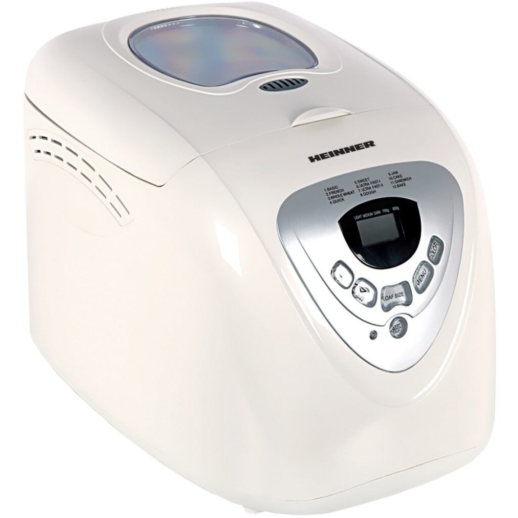Хлебопекарна Heinner HBM-690W, 600 W, 900 г, 12 програми, бяла