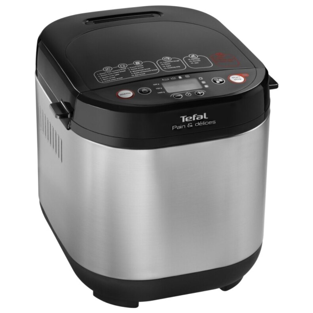 Топ 5 хлебопекарни: Tefal, Panasonic, Heinner, Gorenje, ZEPHYR 1 Tefal Pain & Délices PF240E38 с 20 програми