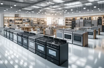 различни видове готварски печки в магазин