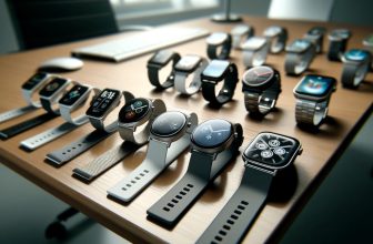 маса върху която има поставени много видове и модели смарт часовници