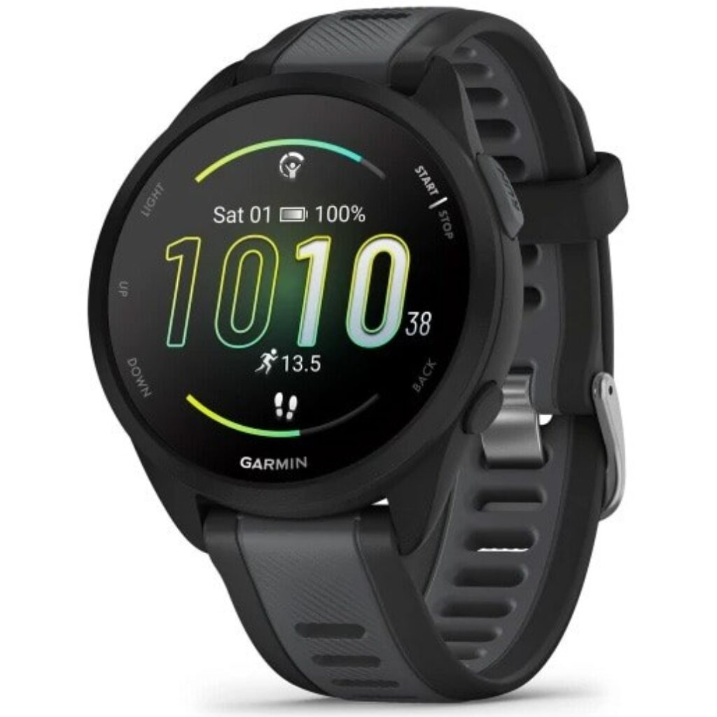 Смарт часовник Garmin Forerunner 165, GPS, AMOLED, черен
