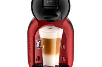 Кафемашина с капсули Krups Dolce Gusto Mini Me KP123H10, 15 бара, 1500 W, червена