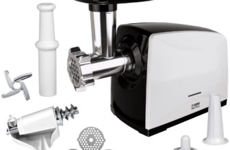 Месомелачка Heinner MG-2100BKWH, 2100 W, 1,8 кг/мин, приставка за домати и наденица