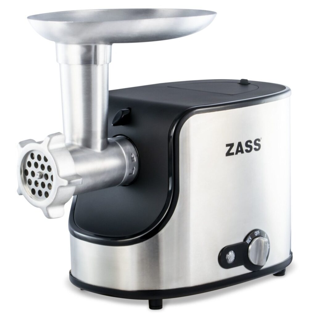 Месомелачка Zass ZMG 06, 1600 W, 1,6 кг/мин, 3 сита, нож от неръждаема стомана