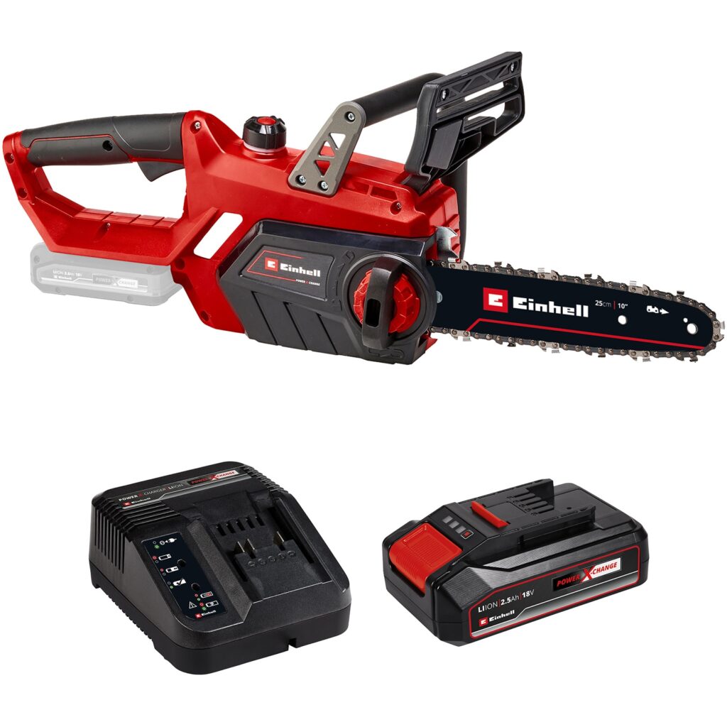 Акумулаторен верижен трион Einhell PXC GE-LC 18 Li, 18 V, шина 25 см