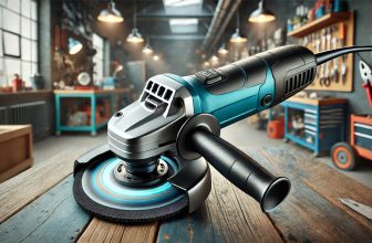 електрически ъглошлайф в работилница