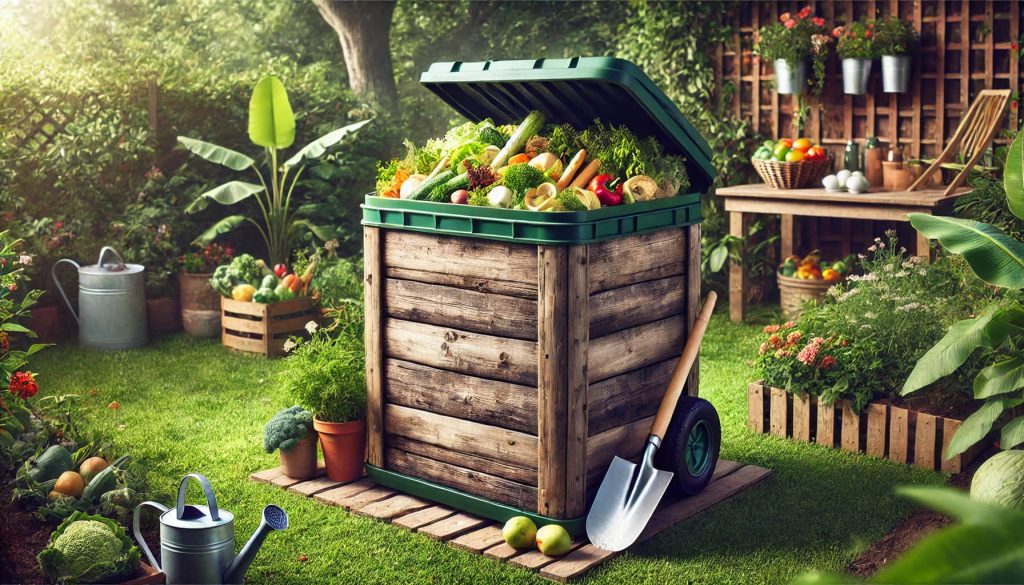 дървен компостер