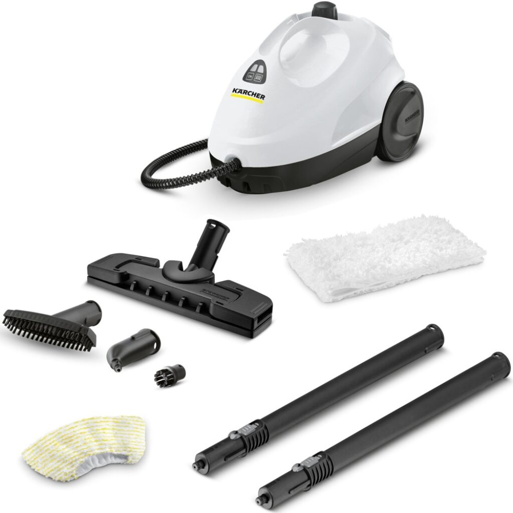 Парочистачка Karcher KST 2, 1500 W, до 75 кв.м., 3,2 бара, 1 л, загряване 6,5 минути, бяла