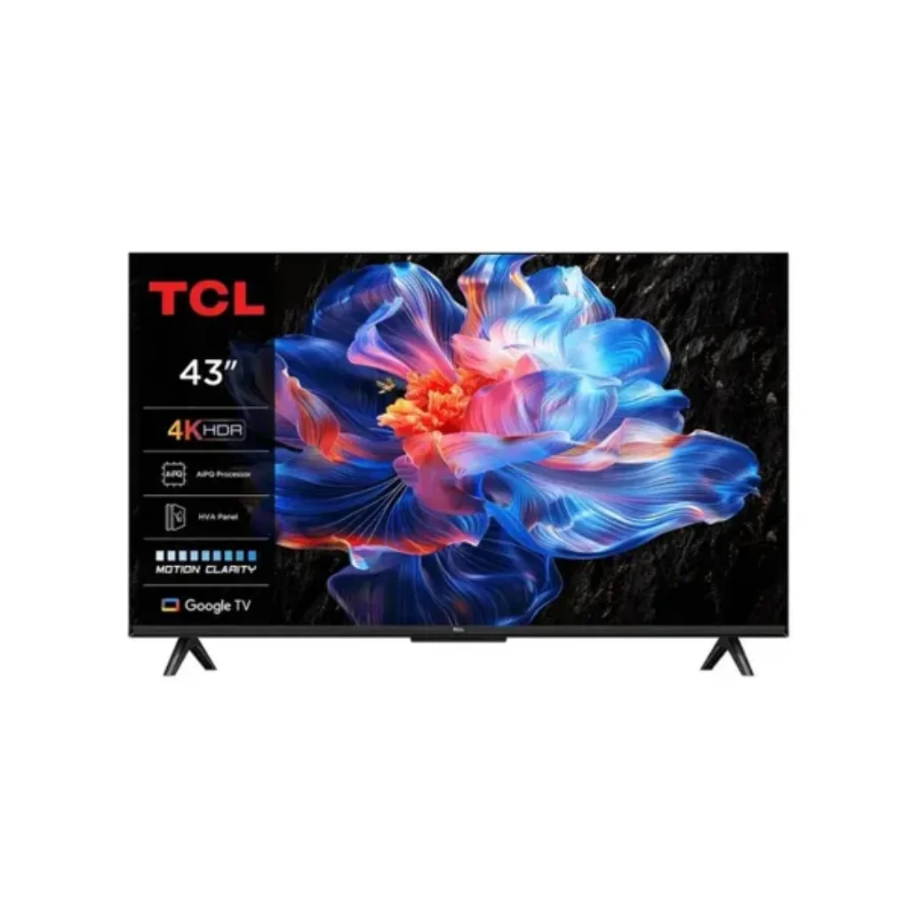 Телевизор TCL 43P6K, 43 инча, 4K LED, Google TV