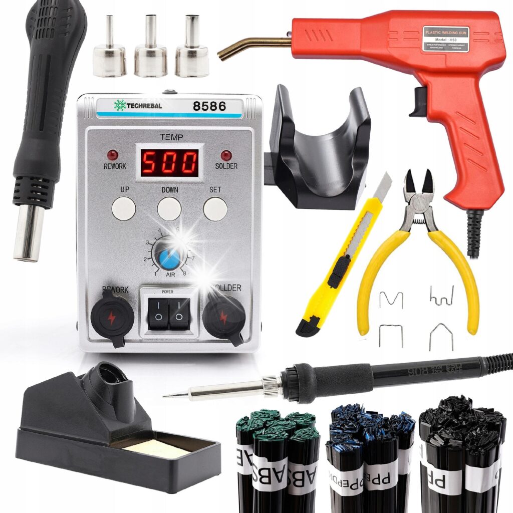 Techrebal 8586 2-в-1 760W: Професионална станция
