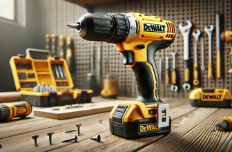 изображение на винтоверт DeWalt с жълт цвя