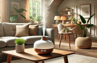 изображение на дифузер за етерични масла, създаващ спокойна и релаксираща атмосфера