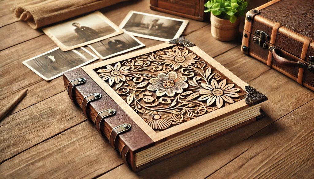 дървен албум за снимки