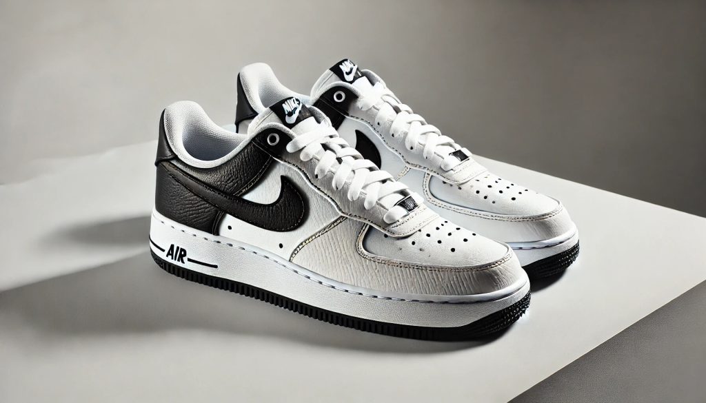 nike air force 1 в бяло и черно
