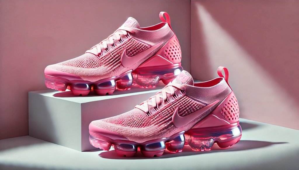 Nike VaporMax в разцветка Hyper Pink/Fierce Pink, подчертаваща яркия и привличащ вниманието дизайн