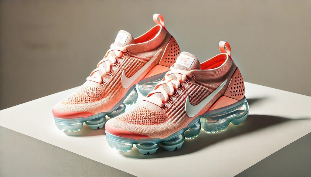 Nike VaporMax в разцветка Sea Coral/Pale Vanilla, подчертаваща свежестта и стилния дизайн