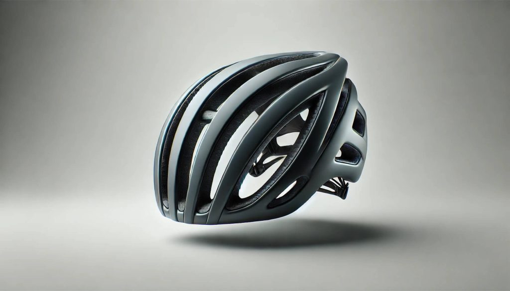 изображение на шосейна каска за колело с аеродинамичен дизайн и множество вентилационни отвори, идеална за любители на шосейното колоездене