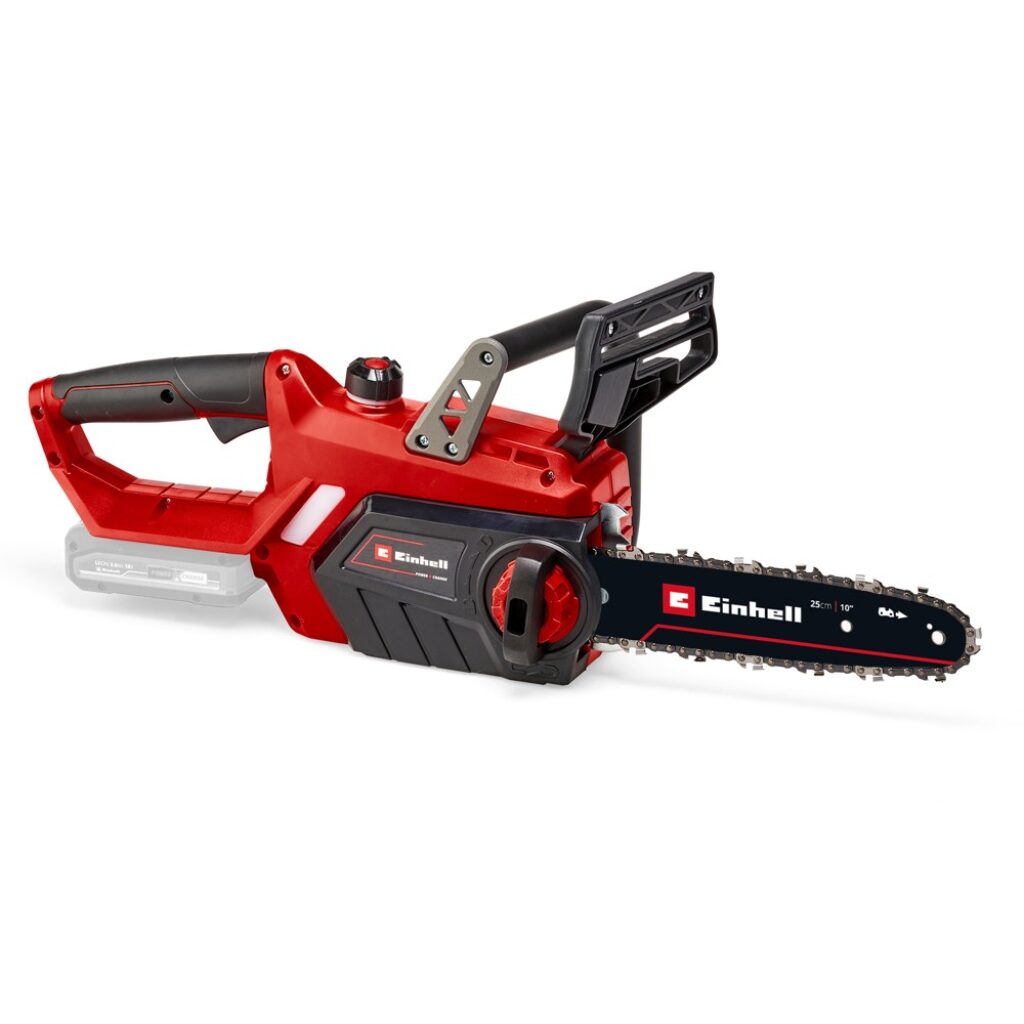 Акумулаторна резачка Einhell GE-LC 18 Li Solo, шина 25 см, без батерия и зарядно