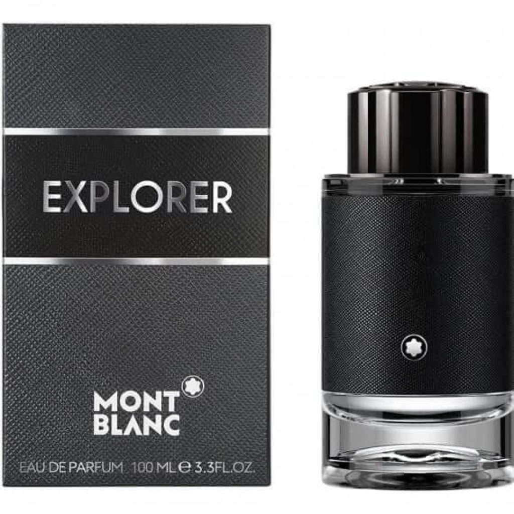 изображение на парфюма Mont Blanc Explorer за мъже (EDP), което отразява емблематичния му дизайн