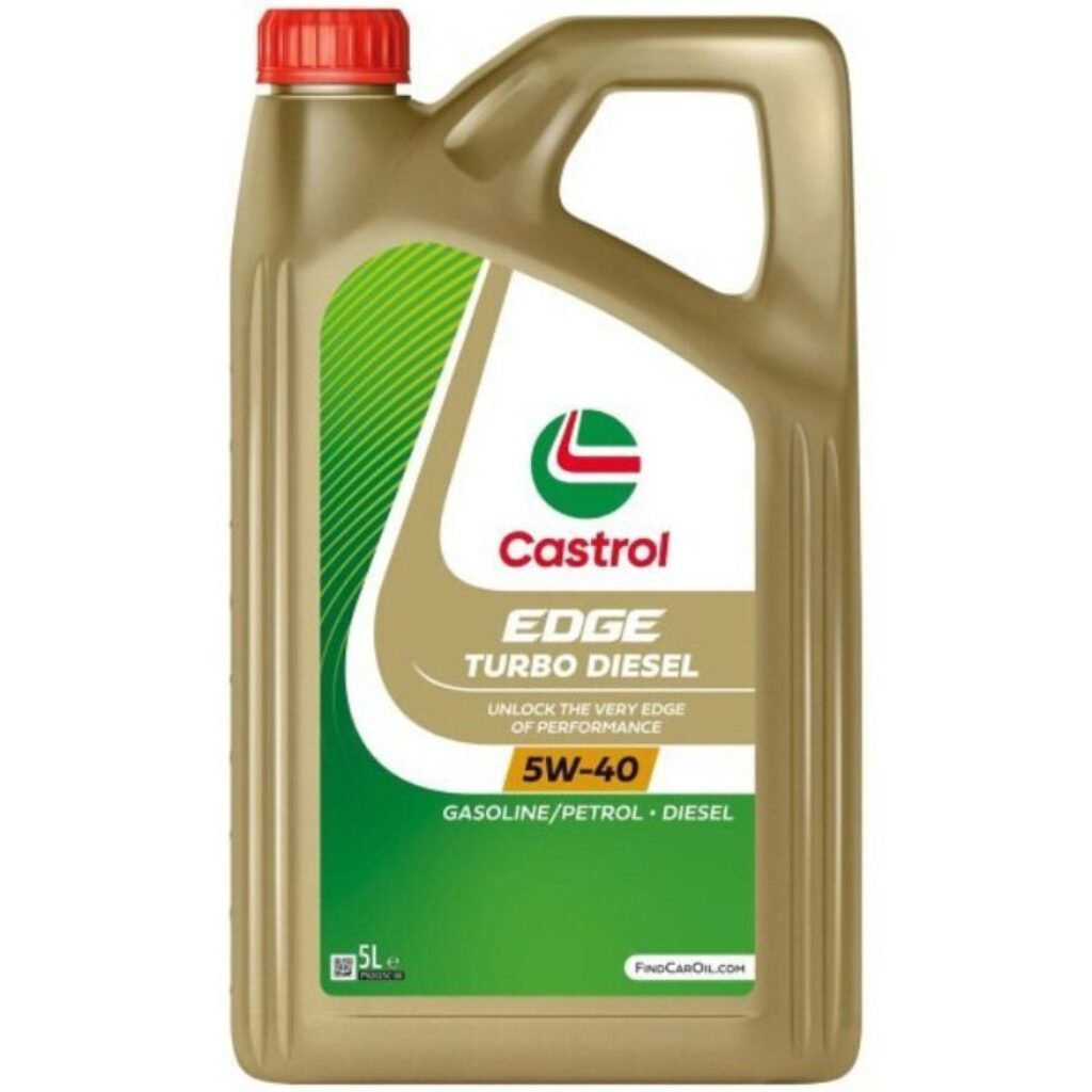 Моторни масла: 10 качествени масла 5W30, 5W40 и 10W40 от 28 до 60 € 6 Моторно масло Castrol Edge Titanium Turbo Diesel 5W-40, 5 л