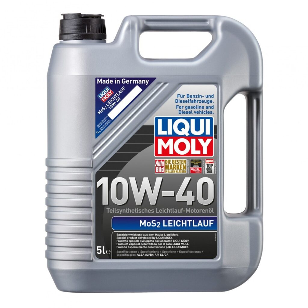 Моторни масла: 10 качествени масла 5W30, 5W40 и 10W40 от 28 до 60 € 10 Моторно масло Liqui Moly Leichtlauf MoS2 10W-40, 5 л