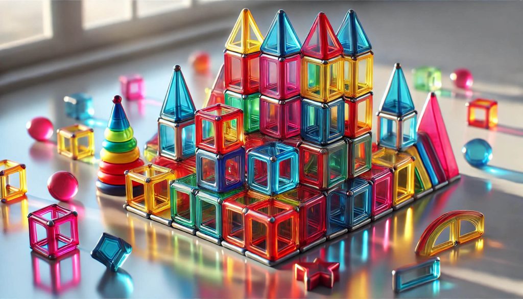 магнитен конструктор, по-креативна и игрива конструкция