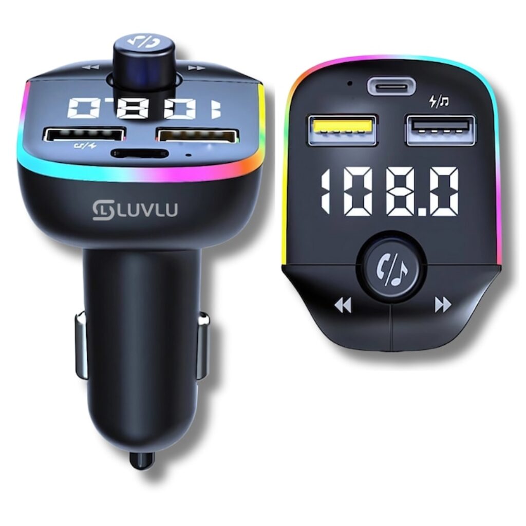 LUVLU Bluetooth 5.0: USB-C с цветен LED дисплей
