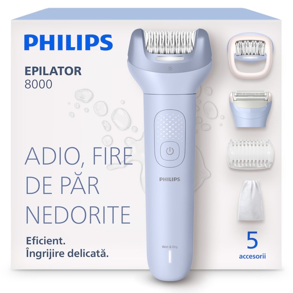 Епилатори Philips: топ 5 модела от 67 до 417 € 4 Philips BRE709/00 Seria 8000: Бестселър с ProGuide 360° и LED