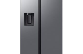 Хладилник Side by Side Samsung RS70F64KDTEO, 640 л, диспенсър за вода и лед, клас D