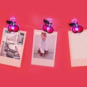 Светещи Щипки за Снимки – Черешки