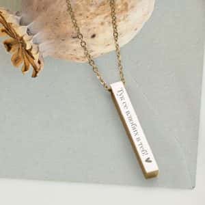 Колие с координати Тук се влюбих в теб