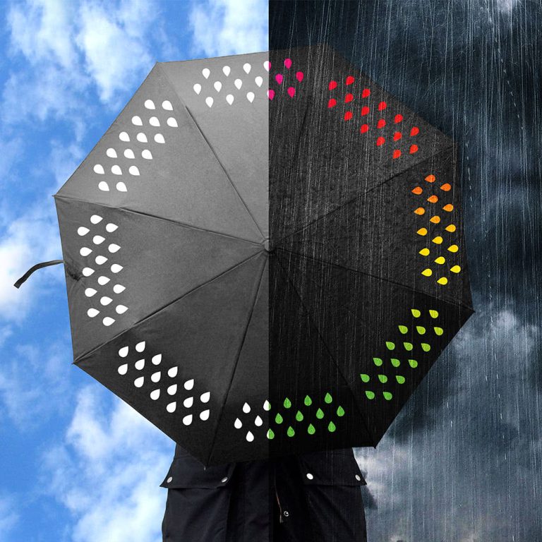 Сменящ Цвета си Чадър за Дъжд