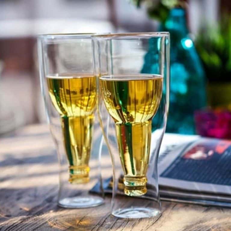 Чаши за Бира – Обърната Бутилка (Комплект 2бр.)