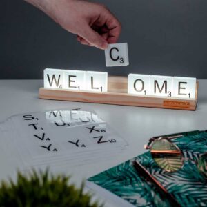 Настолна Лампа с Букви – Scrabble