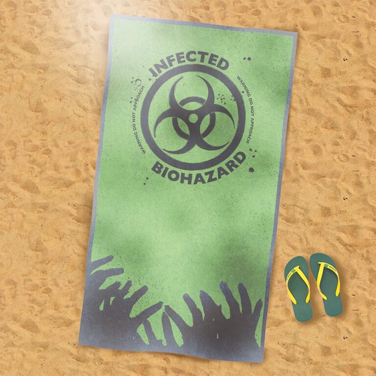 Плажна Кърпа с Душ-гел Зомби (160 x 90см.)