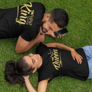 Комплект тениски за двойки – Крал и кралица