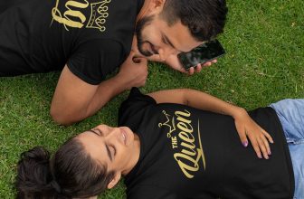 Комплект тениски за двойки – Крал и кралица