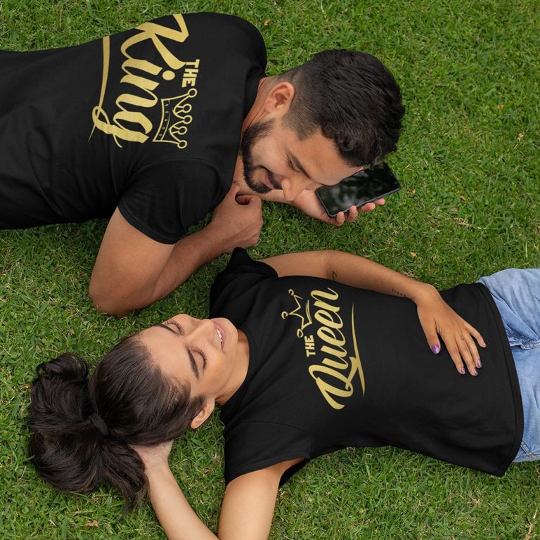 Комплект тениски за двойки – Крал и кралица